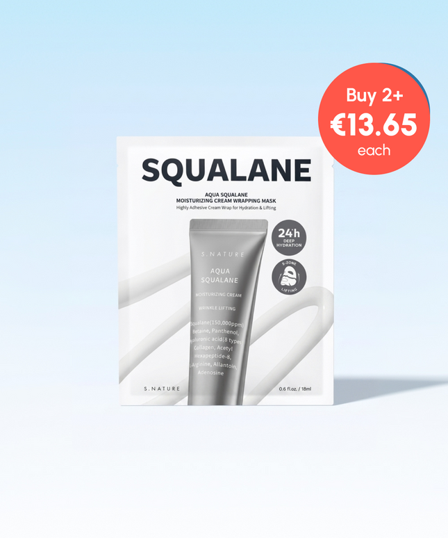 piyonna [BUY 2, GET 30% OFF] Aqua Squalane Crème Hydratante Masque Enveloppant (4 Feuilles) Masque Masque visage