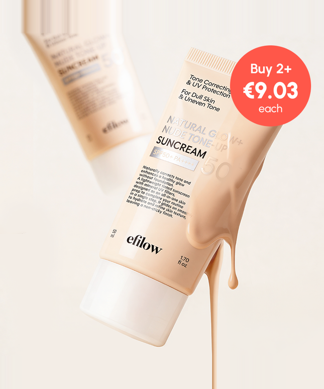 piyonna [BUY 2, GET 30% OFF] Natural Glow Nude Tone Up Foundation-Free Sun Cream 50ml SPF50+ PA++++ Solaire Crème solaire