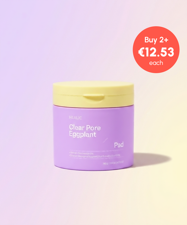 piyonna [BUY 2, GET 30% OFF] Healic Clear Pore Retinal Eggplant Pad 60 Sheets Face Care Toner Toner Pad