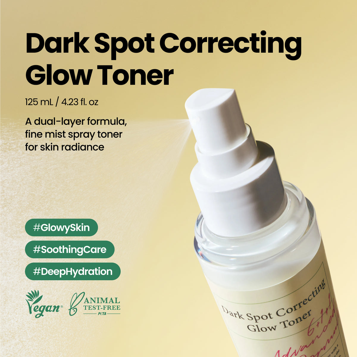 piyonna Dark Spot Correcting Glow Toner 125ml Face Care Toner Liquid Toner