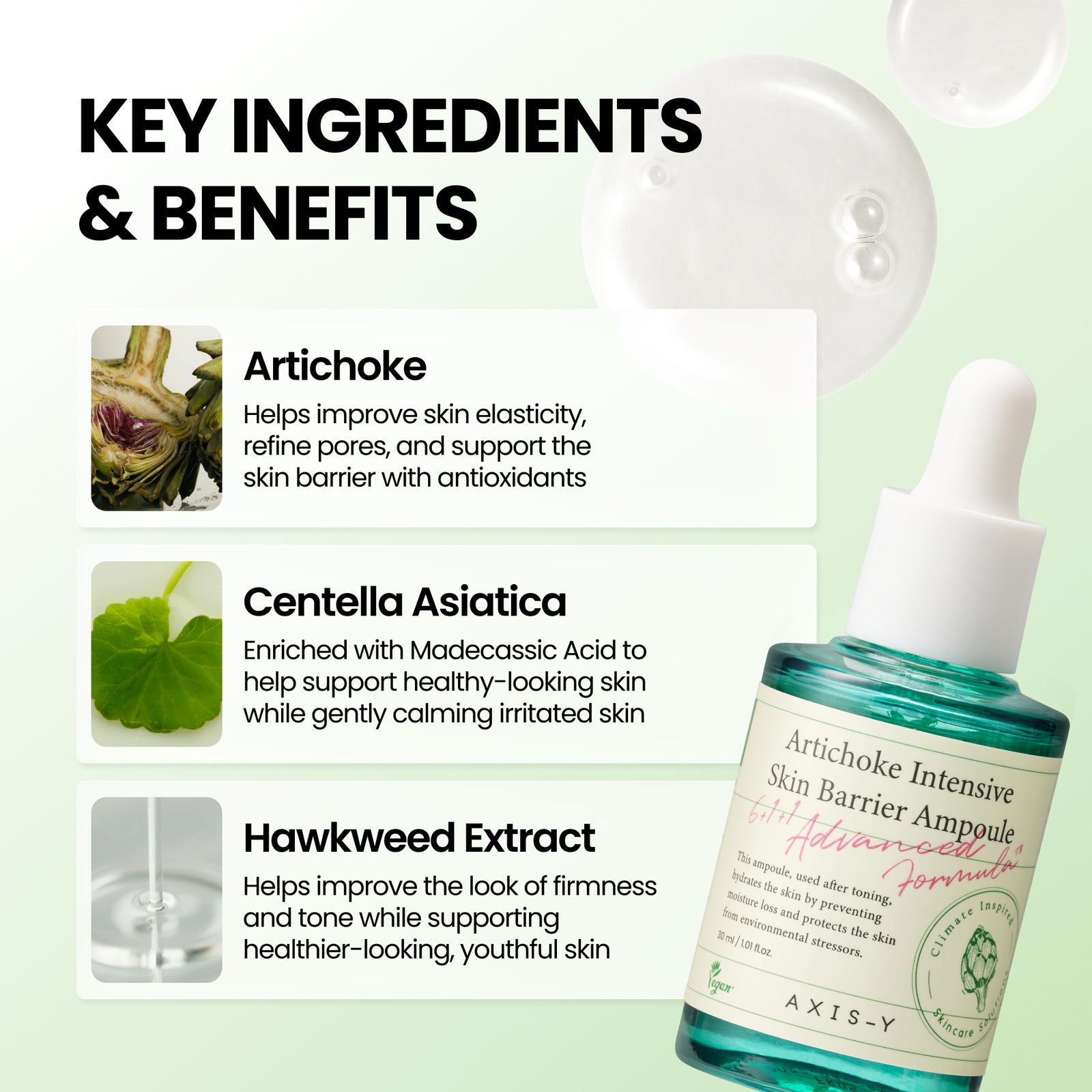 piyonna Artichoke Intensive Skin Barrier Ampoule 30ml Soins visage Sérum