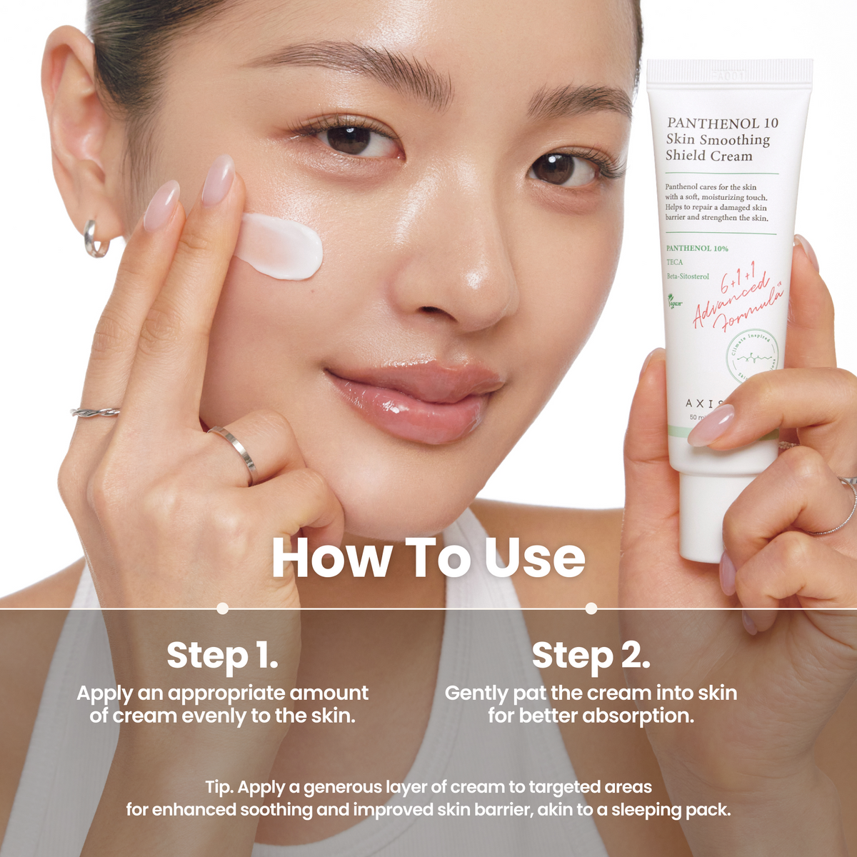 piyonna Panthenol 10 Skin Smoothing Shield Cream Face Care Cream