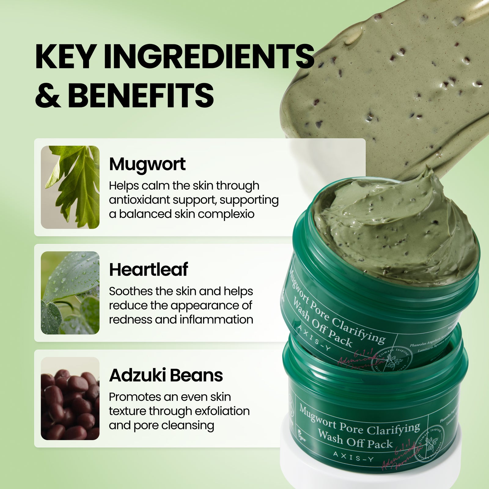 piyonna Mugwort Pore Clarifying Wash Off pack 100ml Masque Masque à rincer