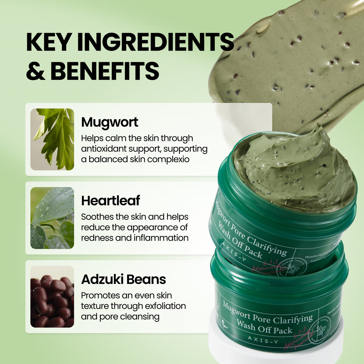 piyonna Mugwort Pore Clarifying Wash Off pack 100ml Masque Masque à rincer