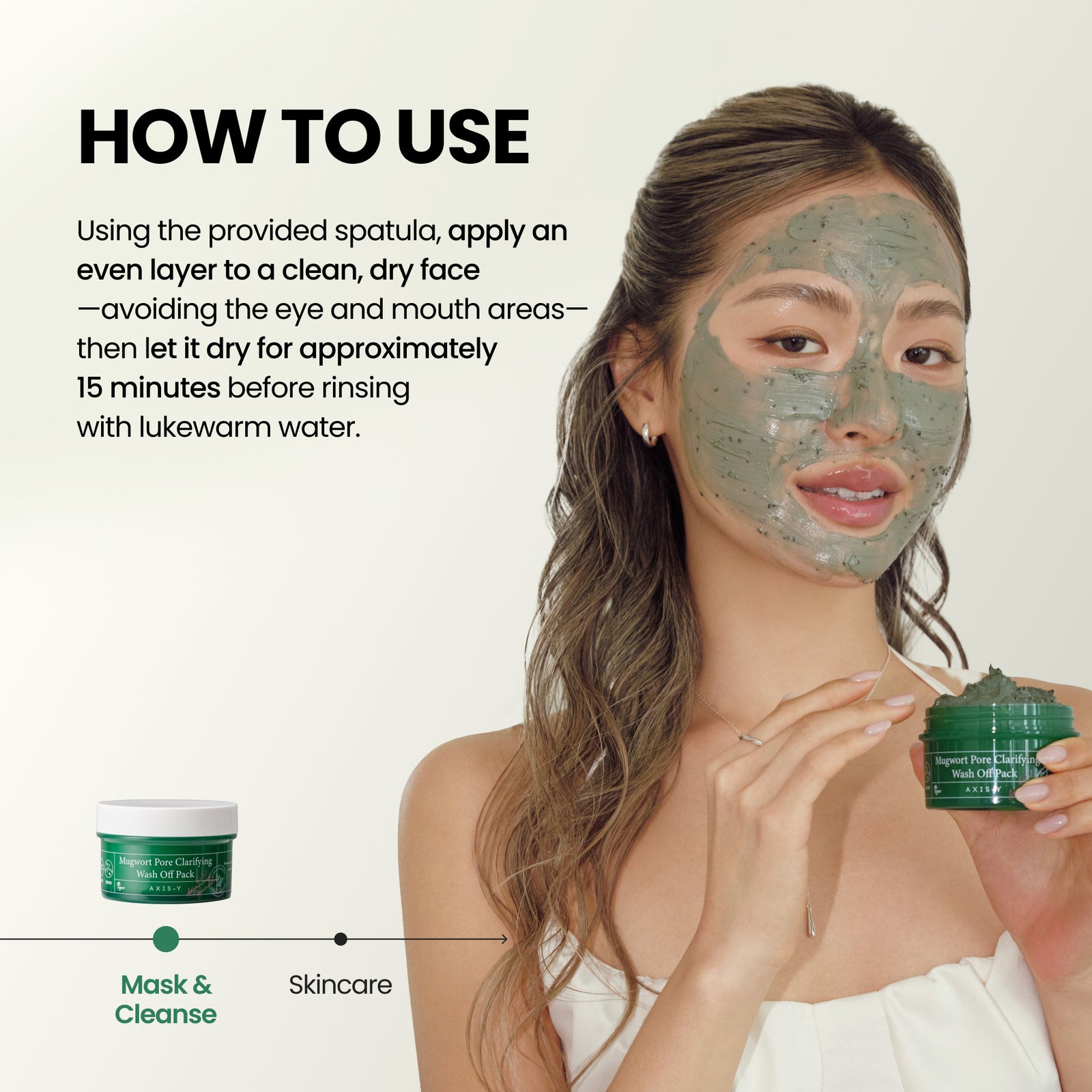 piyonna Mugwort Pore Clarifying Wash Off pack 100ml Masque Masque à rincer