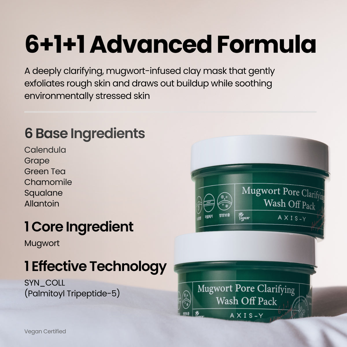 piyonna Mugwort Pore Clarifying Wash Off pack 100ml Masque Masque à rincer