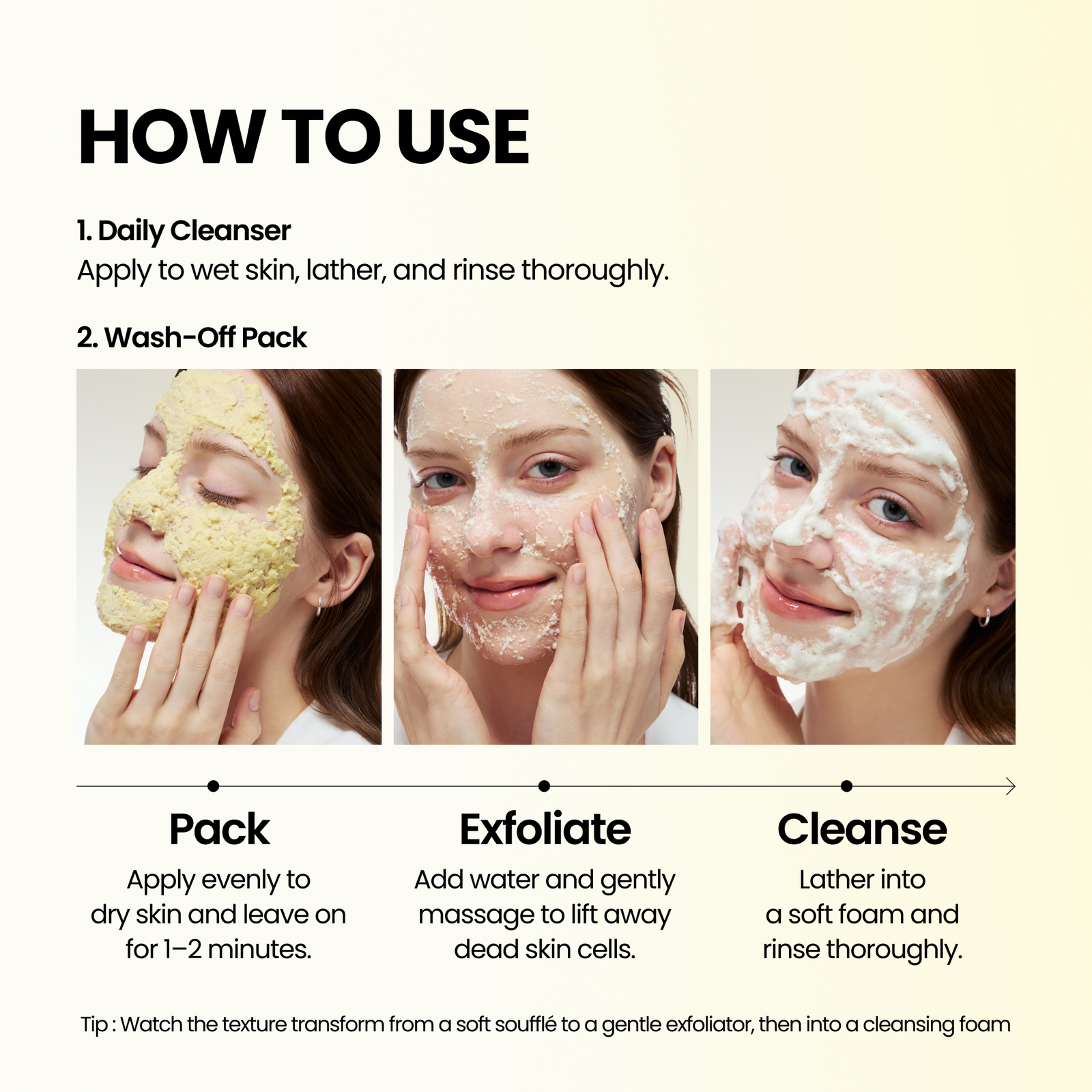 piyonna Kojic Yuzu Pack Cleanser Soins visage Démaquillage Mousse nettoyante