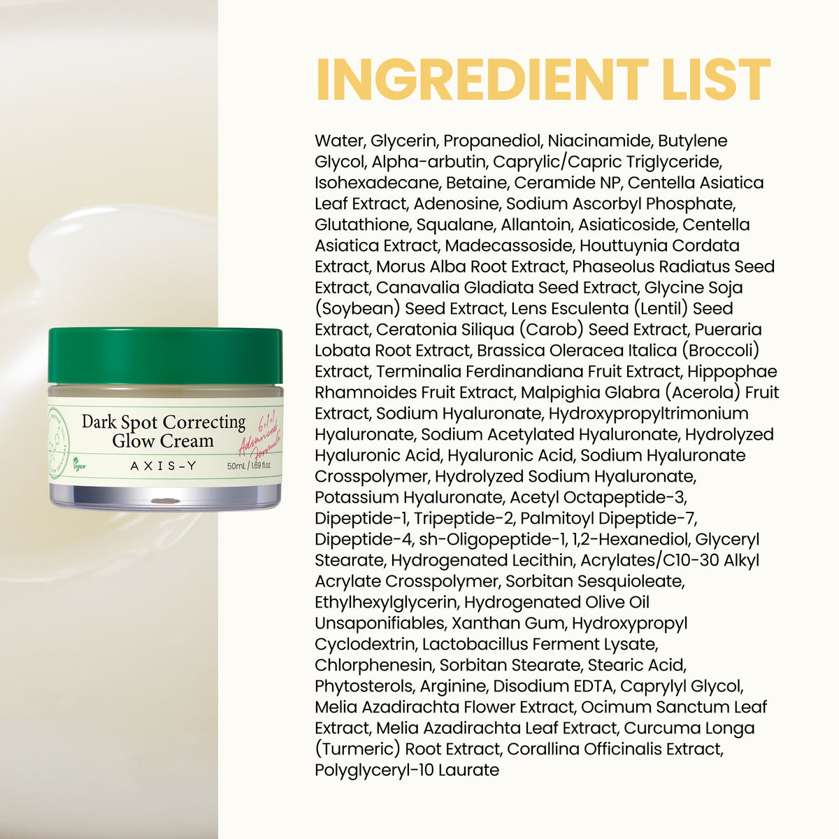 piyonna Dark Spot Correcting Glow Cream 50ml Face Care Cream