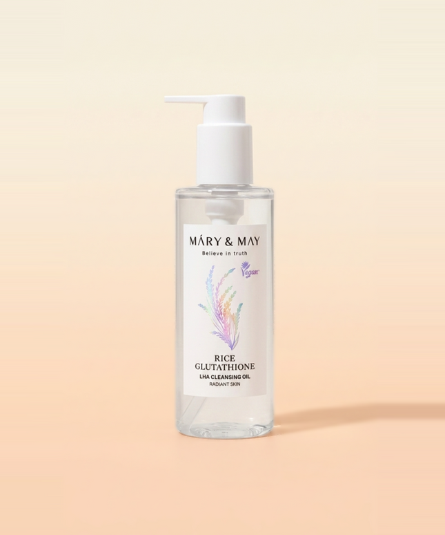 piyonna Mary&May Rice Glutathione LHA Cleansing Oil 200ml Soins visage Démaquillage Huile dém.