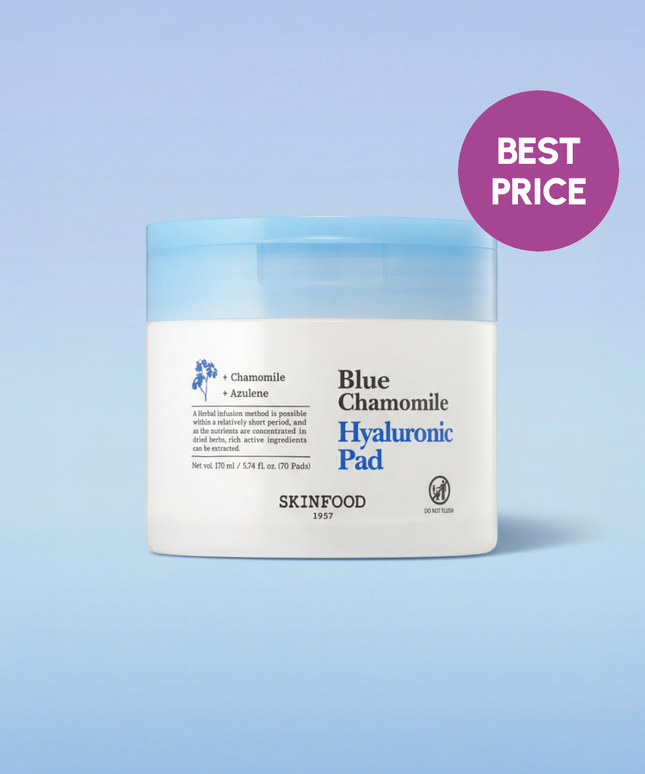 piyonna BLUE CHAMOMILE HYALURONIC PAD Face Care Toner Toner Pad