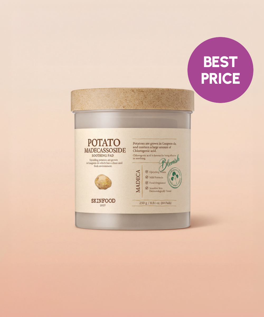 piyonna Disque apaisant à la pomme de terre et madécassoside Soins visage Toner Pads tonifiants