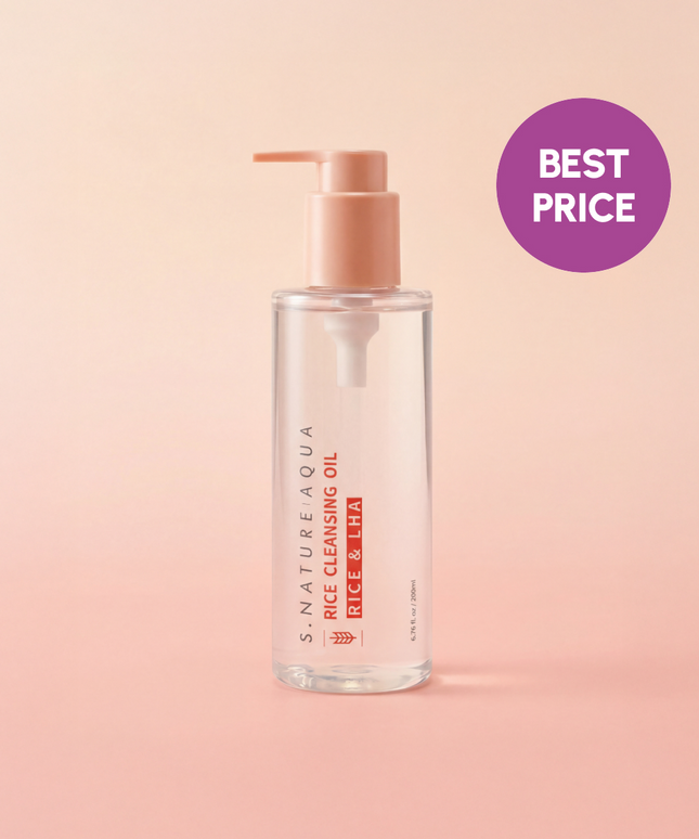 piyonna Huile démaquillante au riz Aqua (200 ml) Soins visage Démaquillage Huile dém.