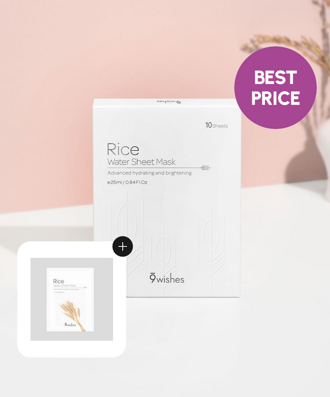 piyonna Rice Water Sheet Mask 10pcs Face Mask Sheet Mask
