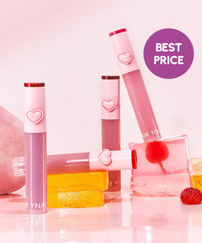 piyonna Heart Jelling 2in1 Tint (Tint + Silicone Brush) 10 Colors Maquillage Lèvres Encre à lèvres