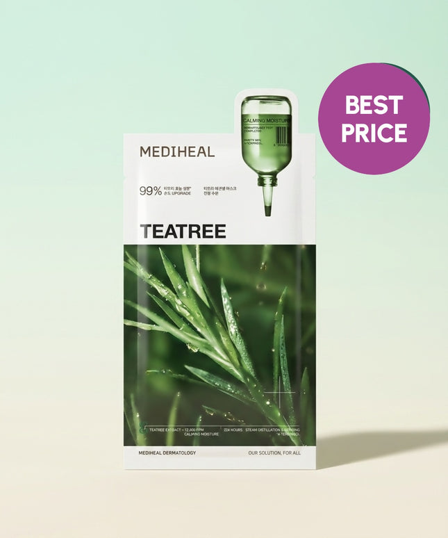 piyonna Tea Tree Essential Mask Soothing Moisture 10 Sheets Face Mask Sheet Mask