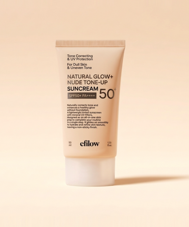 piyonna Natural Glow Nude Tone Up Foundation-Free Sun Cream 50ml SPF50+ PA++++ Solaire Crème solaire
