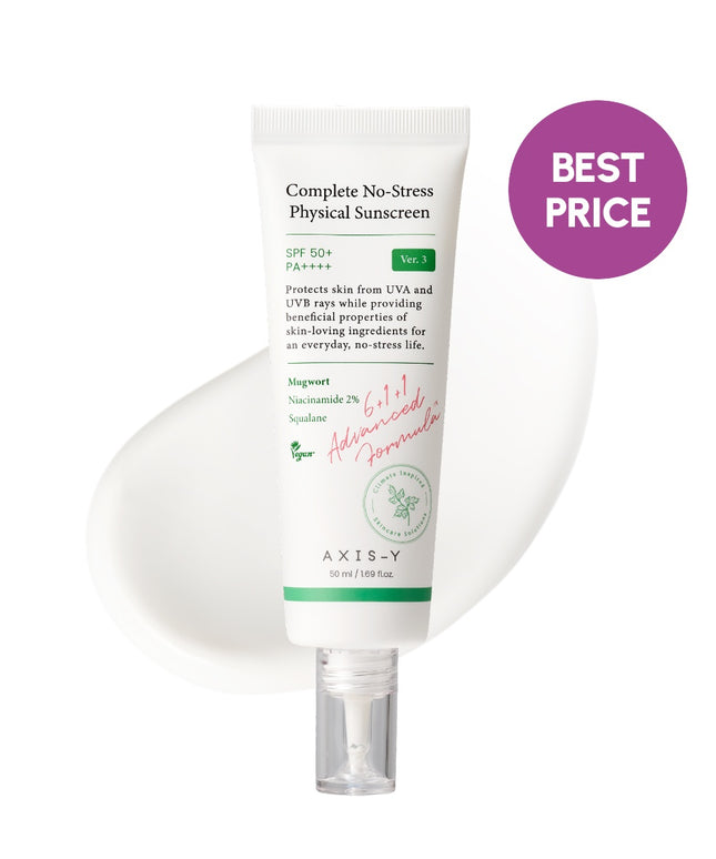 piyonna Complete No-Stress Physical Sunscreen V3 50ml Solaire Crème solaire