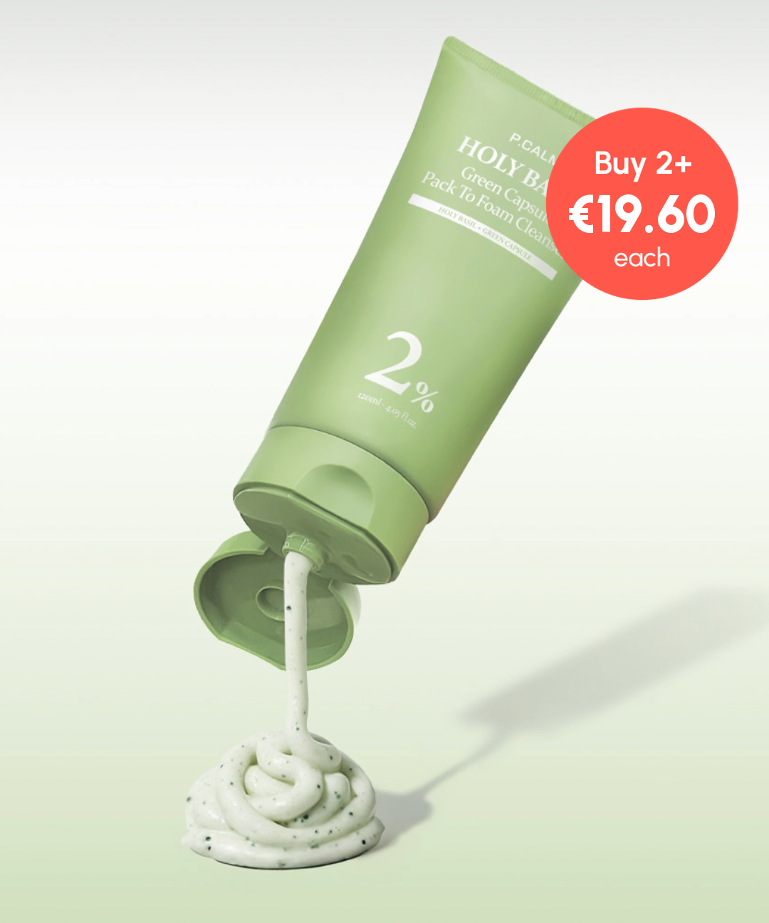 piyonna P.CALM HOLY BASIL GREEN CAPSULE PACK TO FOAM CLEANSER Face Care Cleanser Cleansing Foam
