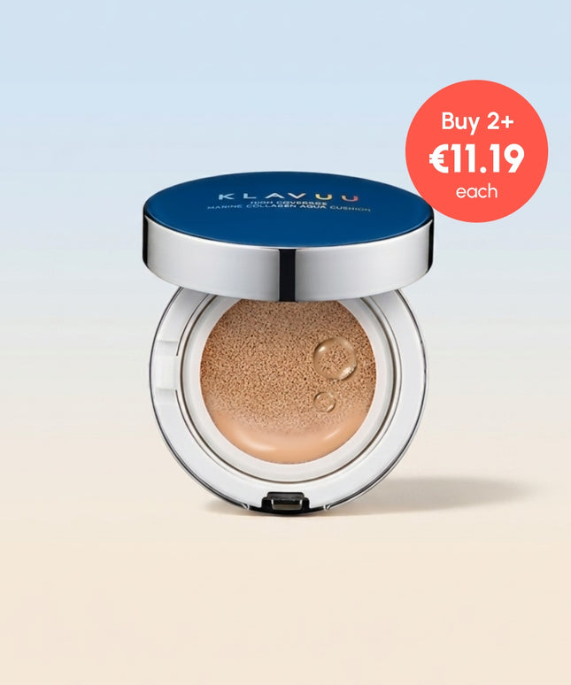 piyonna Blue Pearlsation High Coverage Marine Collagen Aqua Cushion Maquillage Teint Cushion
