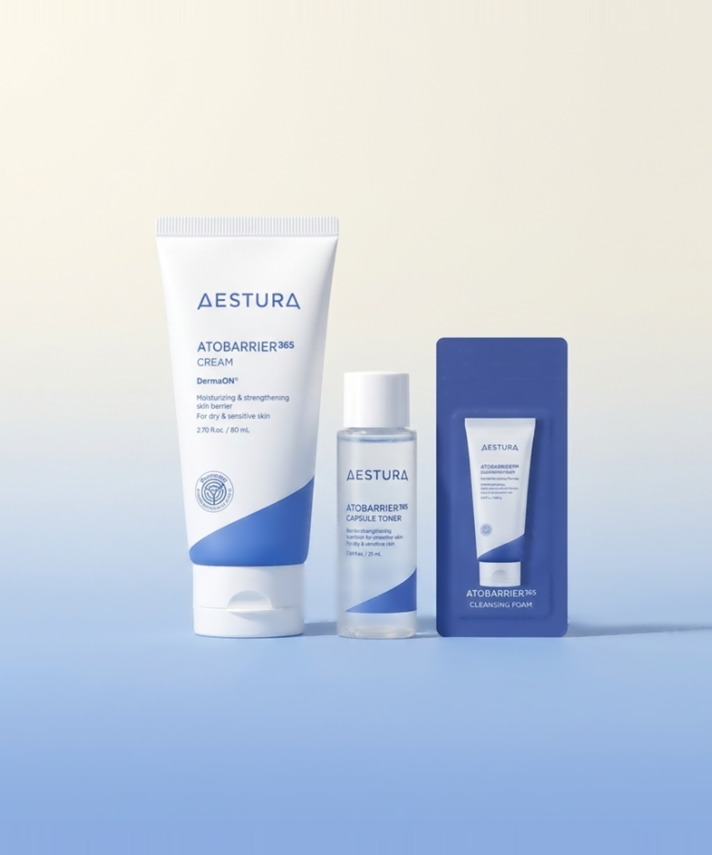 piyonna AESTURA Atobarrier 365 Cream 80ml + Toner 25ml + Cleansing Foam 3g x 3ea Face Care Cream