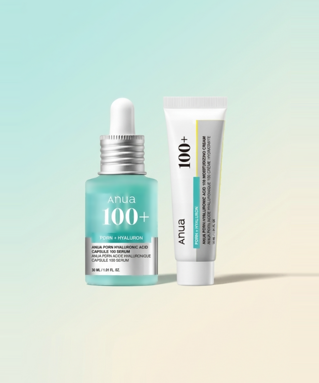 piyonna Anua PDRN Hyaluronic Acid Capsule 100 Serum 30ml + Cream 30ml Soins visage Sérum