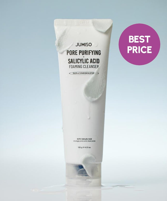 piyonna La mousse nettoyante Pore Purifying Salicylic Acid Foaming Cleanser de JUMISO 120ml Soins visage Démaquillage Mousse nettoyante
