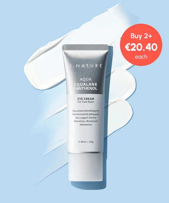 piyonna S.Nature Aqua Squalane Panthenol Eye Cream For Face Balm 25g Soins visage Soin des yeux