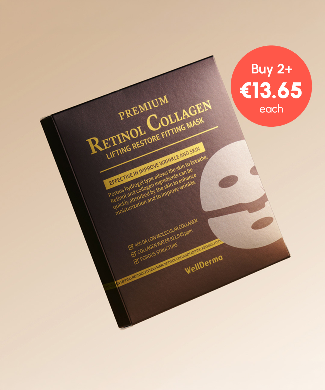 piyonna Retinol Restore Fitting Gel Mask Pack (4EA) Face Mask Sheet Mask