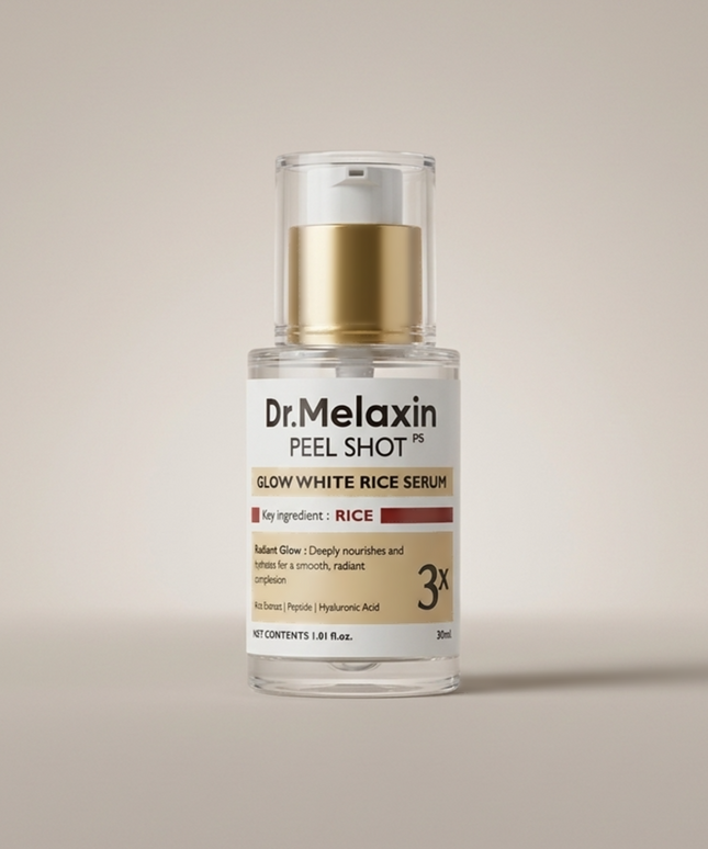 piyonna DR.MELAXIN Peel Shot Glow Rice Serum 30ml Soins visage Démaquillage Gommage