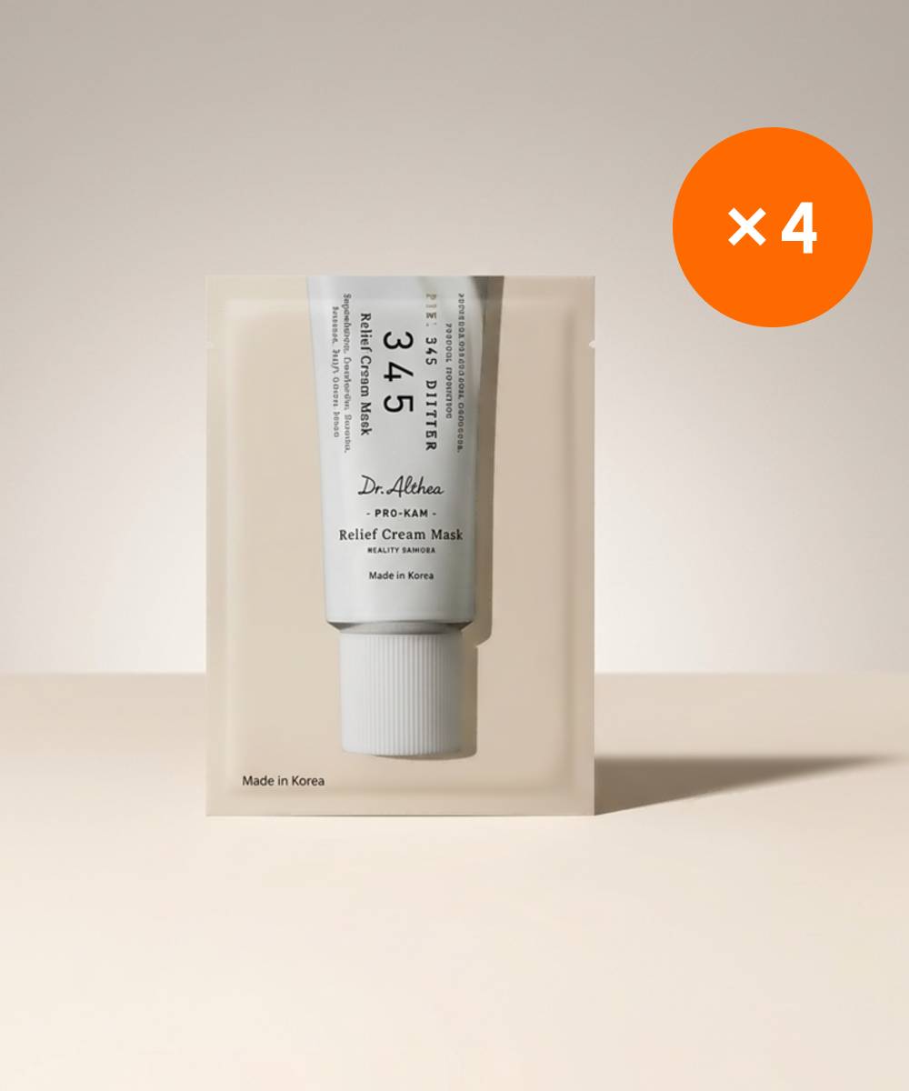 piyonna Dr.Althea 345 Relief Cream Mask 4ea Masque Masque visage