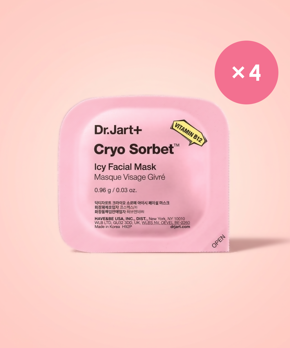 piyonna Dr.Jart+ Cryo Sorbet Icy Facial Mask 4ea Face Mask Sheet Mask