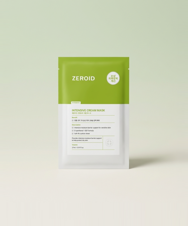 piyonna Zeroid Intensive Cream Mask 1ea Masque Masque visage