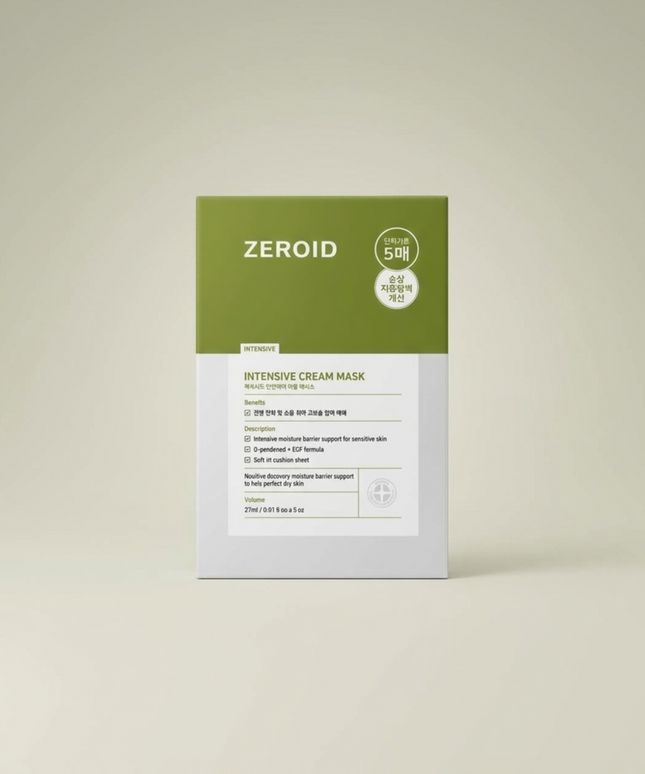 piyonna Zeroid Intensive Cream Mask 5ea Masque Masque visage