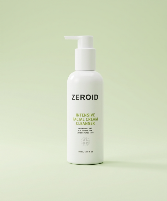 piyonna Zeroid Intensive Facial Cream Cleanser 180ml Soins visage Démaquillage Mousse nettoyante