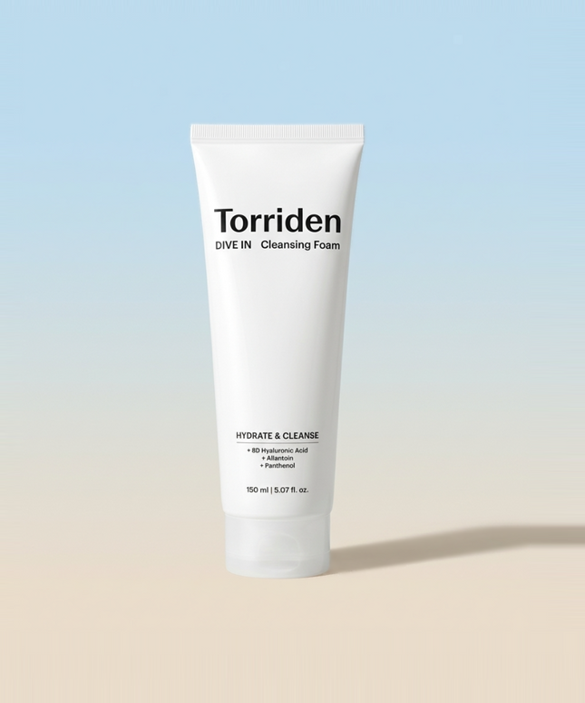 piyonna Torriden DIVE-IN Low Molecular Hyaluronic Acid Cleansing Foam 150ml Soins visage Démaquillage Mousse nettoyante