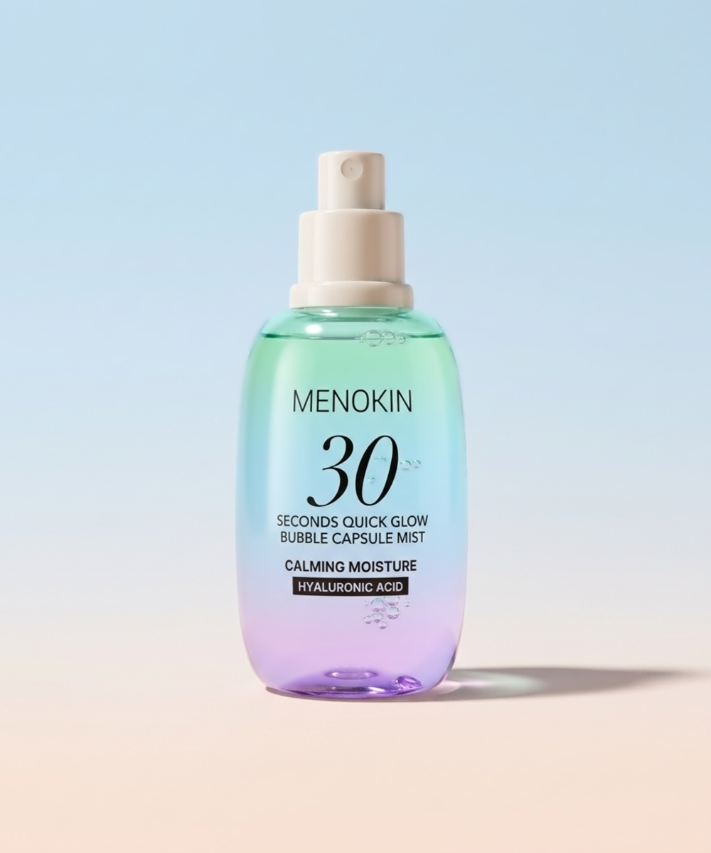 piyonna MENOKIN 30 Seconds Quick Glow Bubble Capsule Mist Calming Moisture 98ml Soins visage Toner Brume