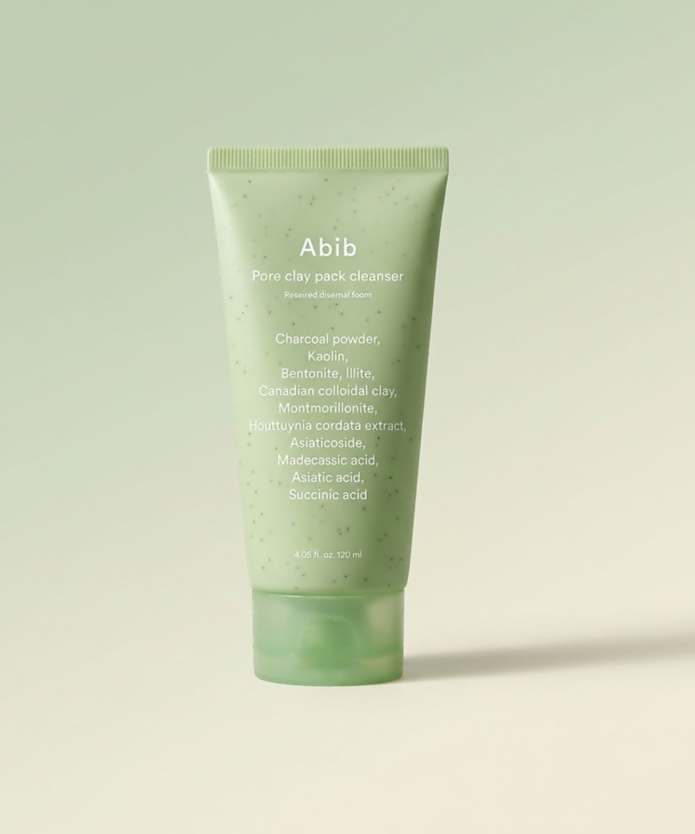 piyonna Abib Pore Clay Pack Cleanser Heartleaf Charcoal Pack to Foam 120ml Soins visage Démaquillage Mousse nettoyante
