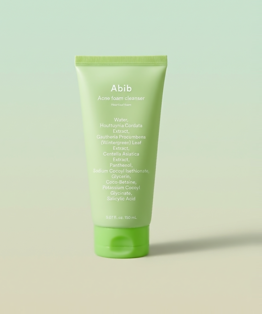 piyonna Abib Acne Foam Cleanser Heartleaf Foam 150ml Soins visage Démaquillage Mousse nettoyante