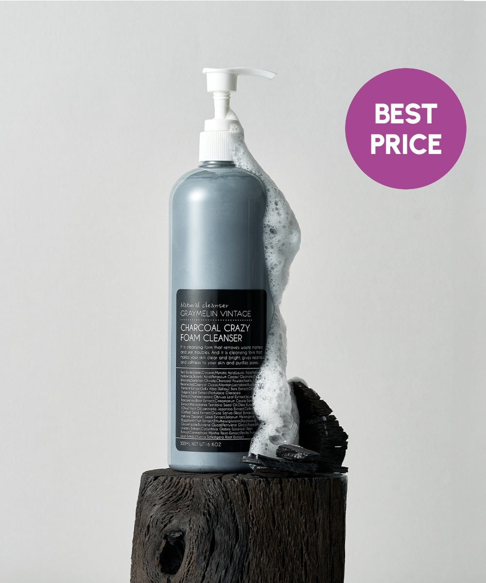 piyonna Cleansing Foam 500ml Charcoal Soins visage Démaquillage Mousse nettoyante