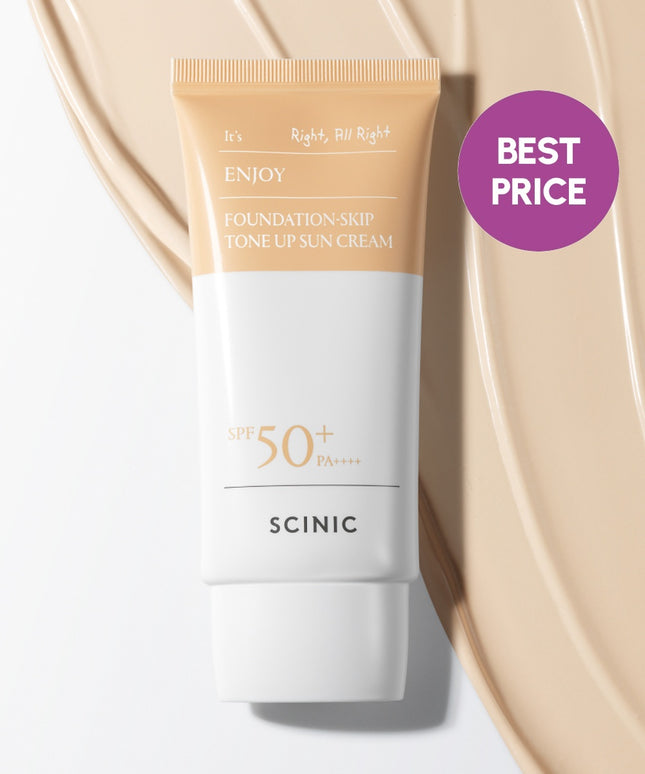 piyonna Scinic Enjoy Fade Skip Tone-Up Sun Cream 50g SPF50+PA++++ Solaire Crème solaire
