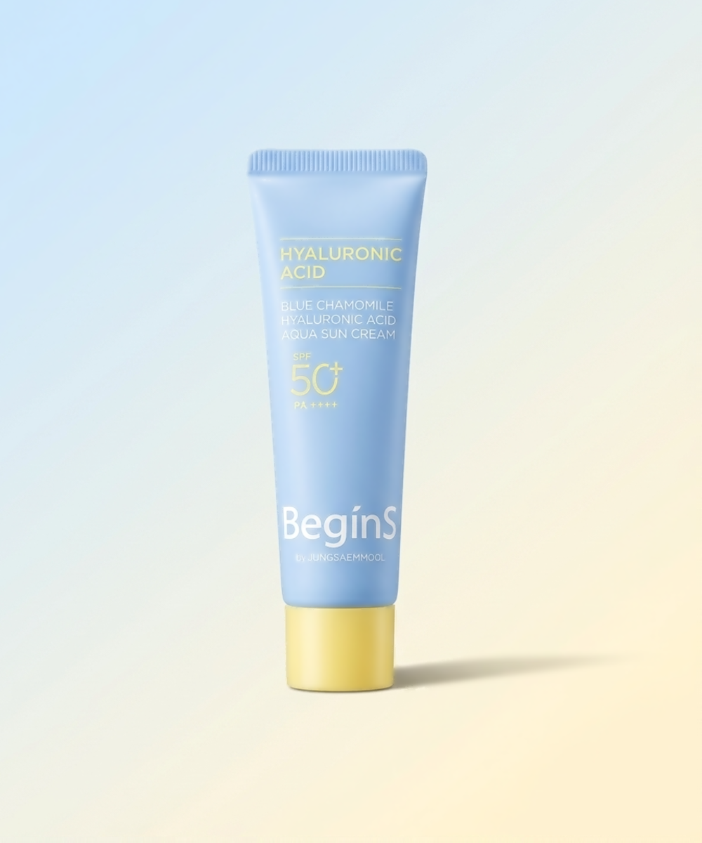 piyonna BeginS by JUNG SAEM MOOL Blue Chamomile Hyaluronic Acid Moisture Sun Cream 50ml Face Care Cream