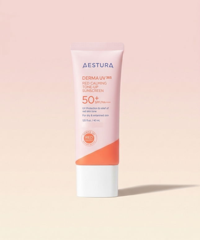 piyonna Aestura Derma UV 365 Red Soothing Tone Up Sun Cream 40ml Solaire Crème solaire