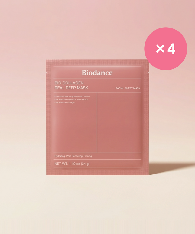 piyonna BIODANCE Real Deep Mask 4ea Face Mask Sheet Mask