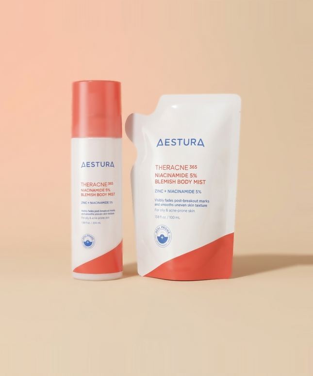 piyonna Aestura Theracne 365 Niacinamide 5% Blemish Body Mist 200ml Cheveux & Soins corps Soin du corps Lait corps