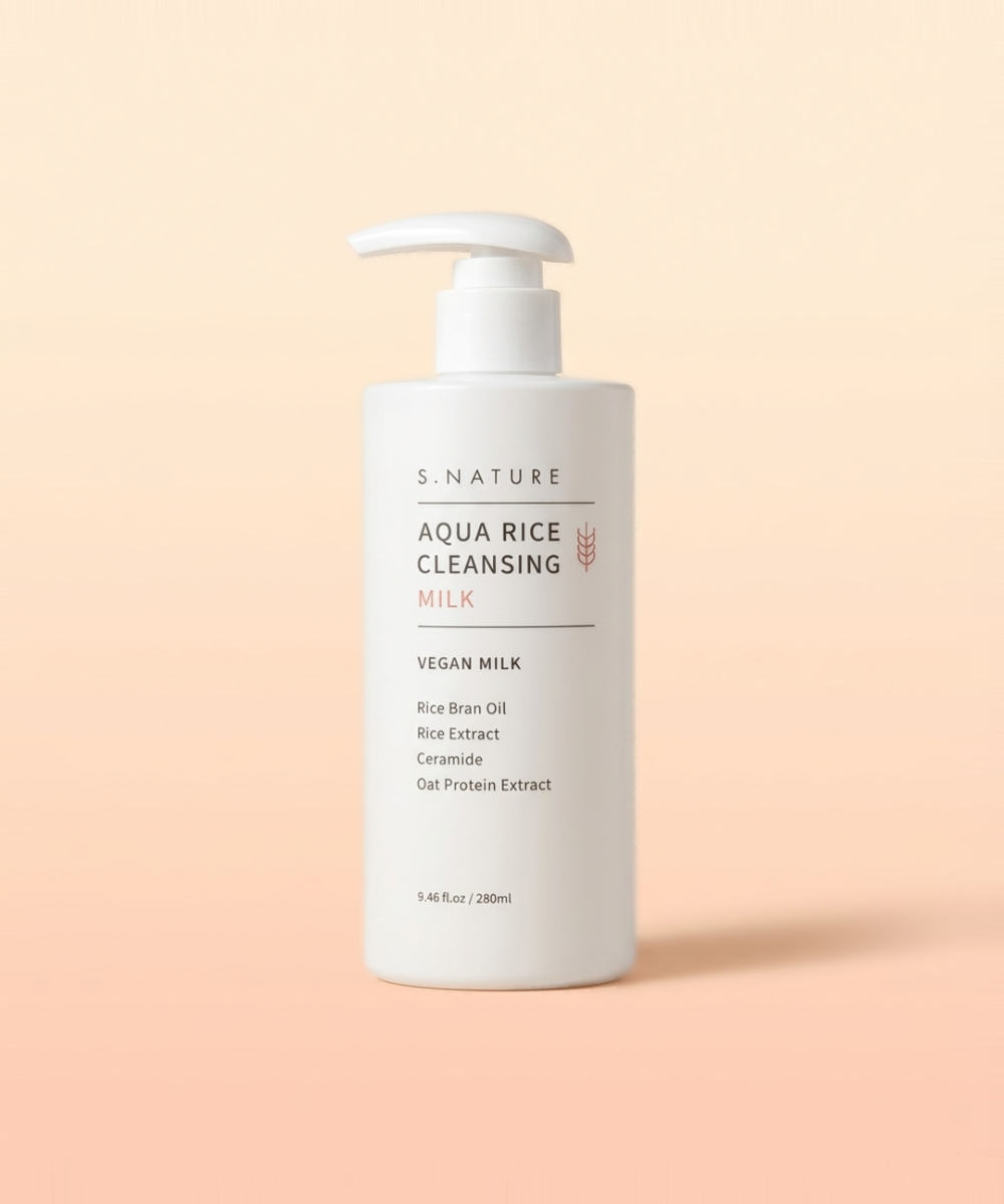 piyonna S.Nature Aqua Rice Cleansing Milk 280ml Soins visage Démaquillage Lait nettoyant