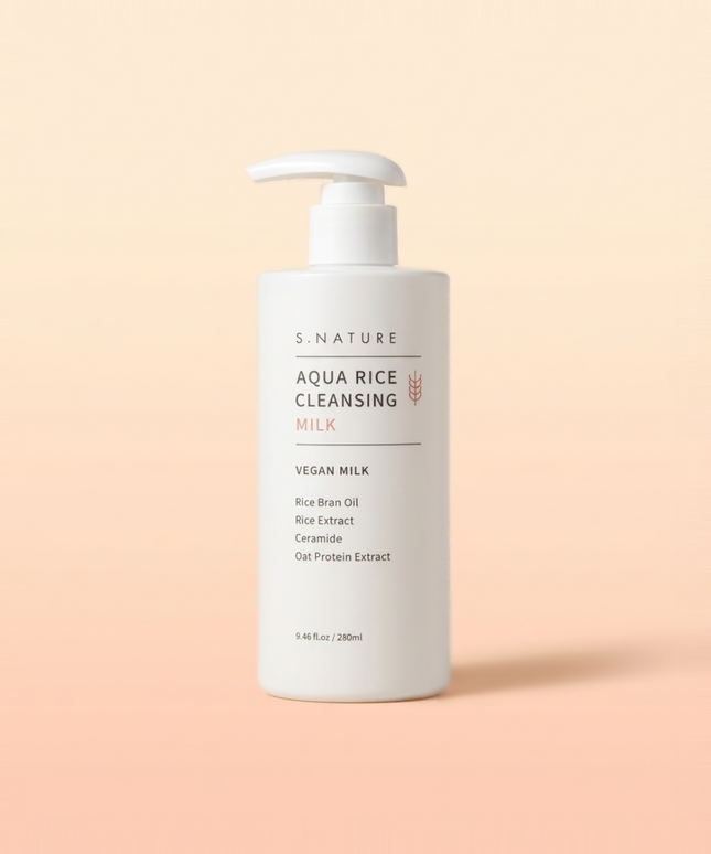 piyonna S.Nature Aqua Rice Cleansing Milk 280ml Face Care Cleanser Cleansing Lotion