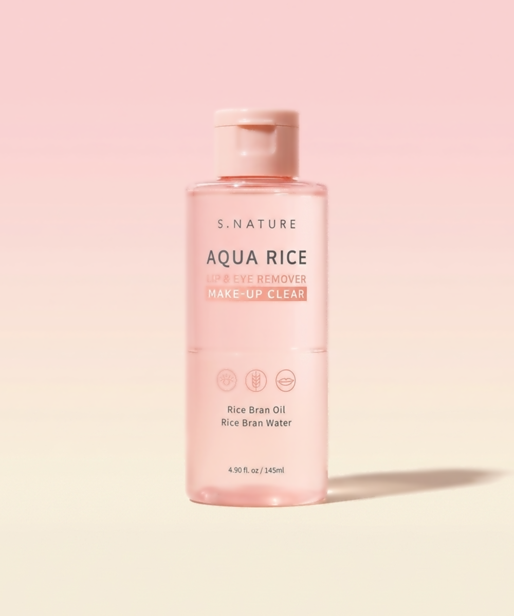 piyonna S.Nature Aqua Rice Lip and Eye Remover 145ml Face Care Cleanser Lip Eye Remover