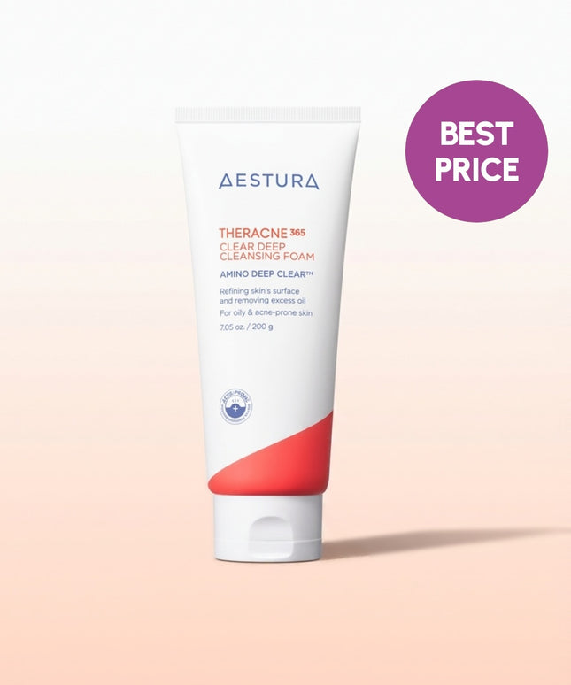 piyonna Aestura Theracne 365 Clear Deep Cleansing Foam 200g Soins visage Démaquillage Mousse nettoyante