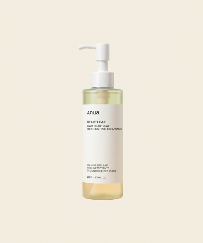 piyonna Anua Heartleaf Pore Control Cleansing Oil 200ml Face Care Cleanser Cleansing Oil