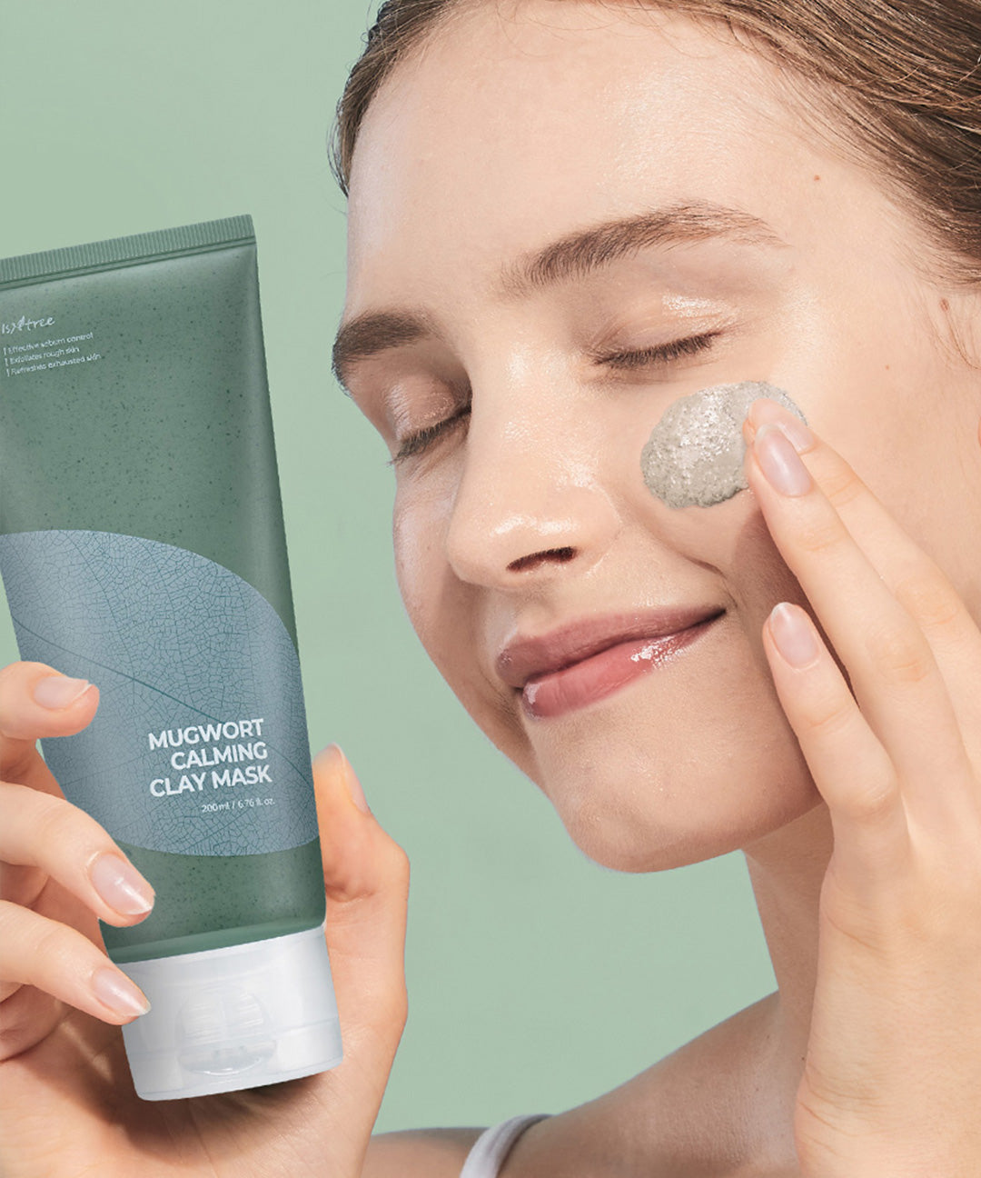 piyonna Isntree Mugwort Calming Clay Mask 200ml Face Mask Wash Off Mask
